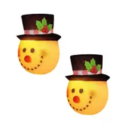 Catzon 2 Pcs Christmas Light Covers Xmas Outdoor Decor for Porch Garage-Snowman