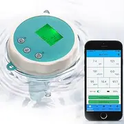 Water monitor,Water Testing Meter,Bluetooth Swimming Pool Water Tester,ph and chlorine monitoring system for Pools, Hot Tubs, & Swim Spas