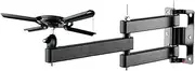 LCD-123L-PR Strong Universal Projector Wall Mount Bracket Full Motion 360 Rotate Tilt 30kg Profile Extendable Wall Distance(with Hook)