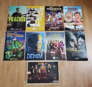 SDCC 2024 12"X18" Poster set Hulu Simpsons What We Do In The Shadows Futurama