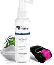 Green Velly Man Matterrs Hair Tonic and Activator Roller 0.5mm with Disinfectant | DHT Blocker | 3% Redensyl & 540 microneedles | SLS & Paraben Free | No Side Effects | 60 ml