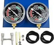 Motorcycle Carburetor Vacuum Gauge 2 Cylinder, Fuel Vacuum Carburetor Synchronizer Carb Balancer Synchronizer Tool W/Hose Kit Motorcycle Fuel Carburetor