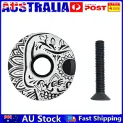 2Pcs MTB Road Bike Stem Top Cap 28.6mm Tube Fork Headset Bowl Cover (White) AU