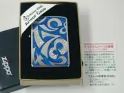 Zippo Armor Case New Dial Crystal Beads Silver Blue Swarovski Oil lighter Japan