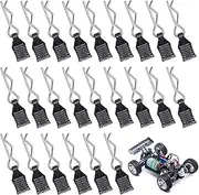 24 Pieces RC Body Shell Pin, RC Body Clips Deerc Replacement Parts with Tear Tabs for 1/18 1/16 1/14 18859 18858 18859A 16889 2105 Accessories Replacement 24 Pieces H166