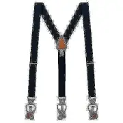 SuspenderStore Oxford Cloth Suspenders - CONVERTIBLE BUTTON & CLIP - 5 Colors
