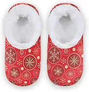 [Caihoyu] Home Shoes for Kids Girls Boys Fuzzy Fleece Non-Slip Warm Home Slippers Hotel Travel Bedroom Airplane Party
