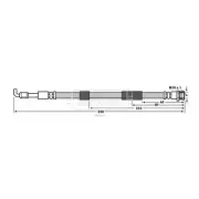 BORG & BECK Brake Hose BBH7639 FOR Mazda6 Genuine Top Quality 2yrs No Quibble Wa