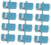 Homoyoyo 12Pcs Fiber Optic Coupler Flange Adapters Optic Adapter for Communication Systems Smooth Insertion Compatible with Fiber