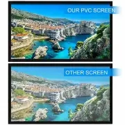 120inch Projector Screen 16:9 3D 4K Ready Home Theater Fixed Aluminum Frame
