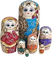 Russian Dolls Nesting Dolls Russian Matryoshka Dolls Set of 7 Pcs Wooden Nesting Dolls Home Decorations Stacking Dolls Matryoshka Dolls