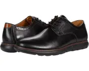 Johnston & Murphy Z9810 Black Leather Holden Plain Toe Derby Shoes Size 9.5M