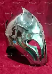 Medieval Viking Black Gjermundbu Helmet Viking Wearable Helmet with Chain mail