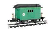 BACHMANN G SCALE 97092 Lil Big Hauler Short Line GREEN BAGGAGE Car, FEW LEFT!