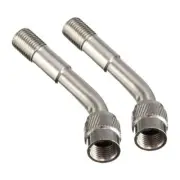 2pcs Tyre Extension Adaptor Motorcycle Car Tire Stem Extender 135 Degree I1A9