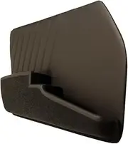 Door Pockets Compatible with Porsche 911, Left and Right Side, Black Upholstered