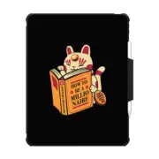 iPad Pro 13-inch (M4) Impact Folio Case Maneki-Neko How to be a Millionaire Cat Black Design