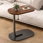 Small C Shaped End Table for Living Room and Small Spaces，C Shaped round End Tab