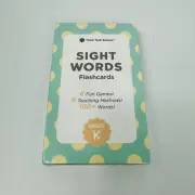 Think Tank Scholar Cards Sight Words Flashcards Grade K Kindergarten Home School