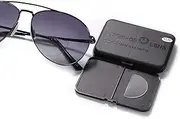 OuShiun Stick-on Magnification Bifocal Lenses Adhesive Stick Reading Lenses Reusable for Safety and Sunglass 1 Pair(+1.75 Diopter)
