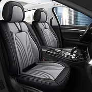 QIOZO ar Seat Covers Universal Full Set for Suzuki Lj80/Samurai/Sc100/Sj410/Sj413/Splash/Super Carry/Swace/Swift/SX4/Vitara/Wagon R/Wagon R+/X-90 Pelle Auto Parts/Waterproof/dark grey