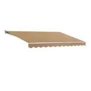 Retractable Folding Arm Awning Outdoor Awning Canopy 4Mx3M Beige