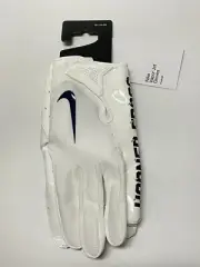 Nike Vapor Jet TCU Horned Frogs Player Issued Football Gloves White Size 2XL