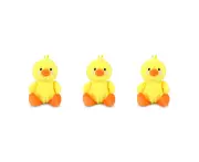3x Adorables Chicks Soft Animal Plush Kids/Children Cuddle Play Toy 12cm Yellow