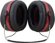 On Site Safety Class 5 Nova Neck Band Earmuffs, Black/Red