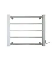 [Pronti] 5 Rail Heated Towel Rack Silver