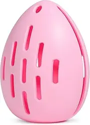 DYRENAC Makeup Sponge Holder, Breathable Beauty Blender Holder, Washable Silicone Make Up Sponges Drying Case, Travel Essentials Makeup Sponge Organizer-Pink