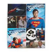 Superman Christopher Reeve Fleece Blanket, Classic Movie, Arctic Throw, Movie