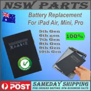 Battery Replacement for iPad 5 6 7 8 9 10th Gen Air 4 Pro 9.7 10.5 12.9" Mini 3