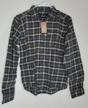 Patagonia Flannel Shirt Mens XXS Organic Cotton Instinct Forge Grey Fjord NEW