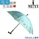 【海夫健康生活館】Weiyi 志昌 單支式 防風拐杖傘 清新花漾 抗UV(JCSU-B01)