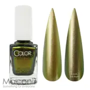 Color Club Editorial - Peridot Duochrome Yellow Old Gold Green Brown Nail Polish