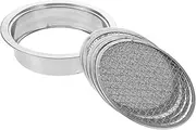 1 Set Stainless Steel Garden Sifting Pan Removable Mesh Soil Sieve for Rocks Sand and Bonsai Durable and Easy to Clean Filter for Efficient Gardening