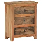Sideboard 60x33x75 Cm Solid Acacia Wood And Reclaimed Wood