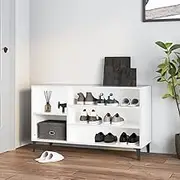 Generic Shoe Cabinet High Gloss White 102x36x60 cm Engineered Wood,819750