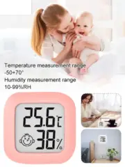 Mini Digital Indoor Thermometer Hygrometer Smile Humidity Meter with LCD Display