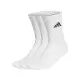 adidas 襪子 Cushioned Crew Socks 男女款 白 黑 基本款 長襪 中筒襪 愛迪達 三雙入 HT3446