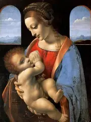 Madonna and Child Leonardo da Vinci Tile Mural Kitchen Backsplash Marble Ceramic