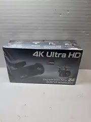 4K Dash Cam Front and Rear WiFi Dash Cam with 64GB Card 4K 1080P Dash Camera