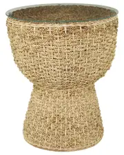 Peyton Lane Seagrass Handmade Woven Accent Table