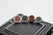 Rollei 35 Rolleiflex Camera Shutter Release Button Steel Brass Leather Metal Key