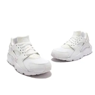 Nike 休閒鞋 Huarache Run GS 大童 女鞋 白 米白 武士鞋 經典 襪套式 654275-110 [ACS 跨運動]