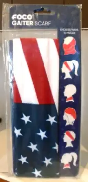 American USA Flag Foco Gaiter Scarf Cover