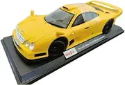 Maisto 1:18 Scale Mercedes Benz CLK GTR Yellow Car Model Metallic Diecast with Plastic Part