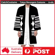 Anime Tokyo Revengers Cosplay Costume Long Cloak Kimono Robe Cape Yukata Unisex