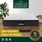 Giselle Bedding 34cm Mattress Euro Top 7 Zone Pocket Spring Medium Firm King